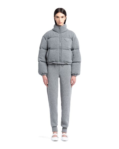 prada puffer down jacket|Prada cashmere puffer jacket.